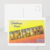 groeten uit Oklahoma Briefkaart (Voorkant / Achterkant)