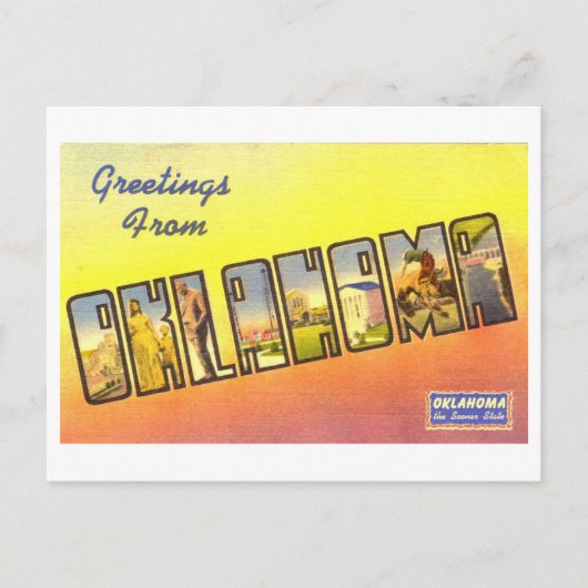 groeten uit Oklahoma Briefkaart (Voorkant)