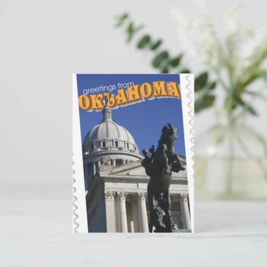 Groeten uit Oklahoma Briefkaart (Staand voorkant)