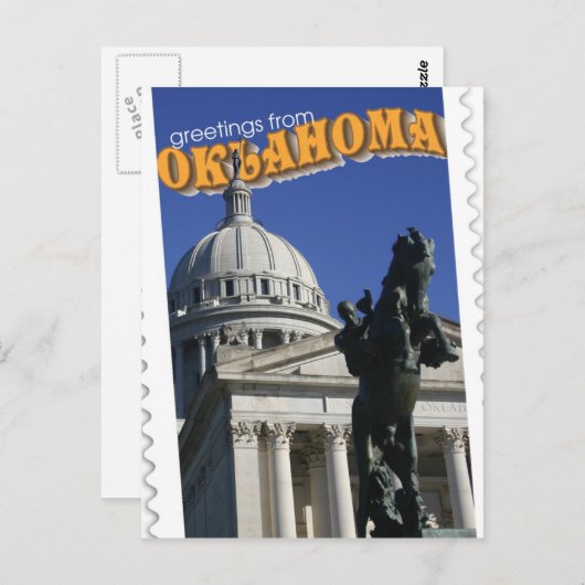 Groeten uit Oklahoma Briefkaart (Voorkant / Achterkant)