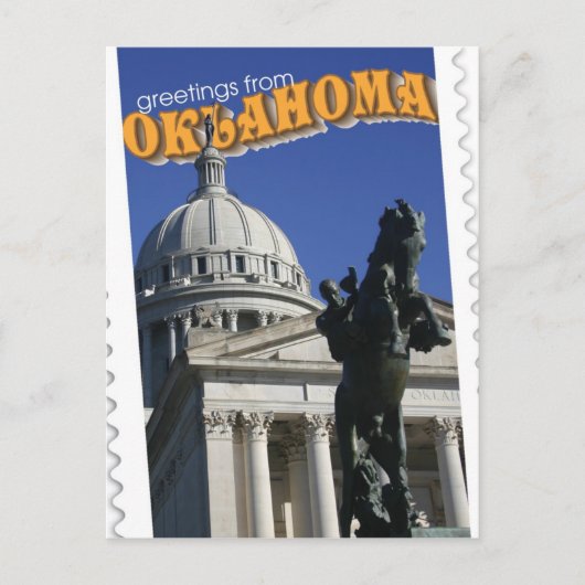 Groeten uit Oklahoma Briefkaart (Voorkant)