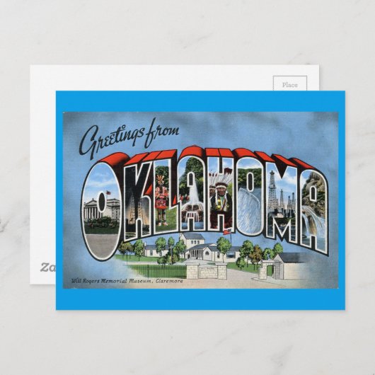 Groeten uit Oklahoma Briefkaart (Voorkant / Achterkant)