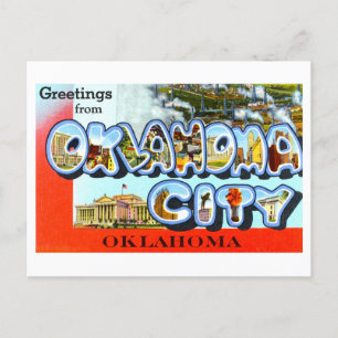  groeten uit Oklahoma City, Oklahoma, Briefkaart