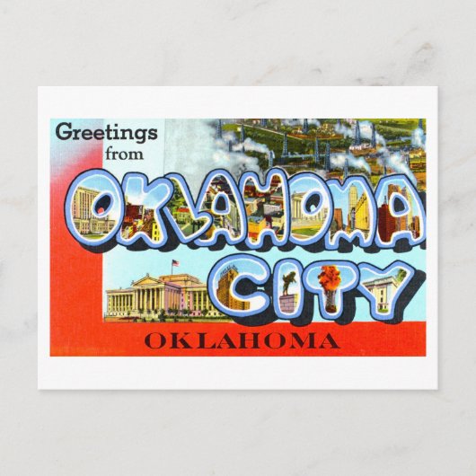  groeten uit Oklahoma City, Oklahoma, Briefkaart (Voorkant)