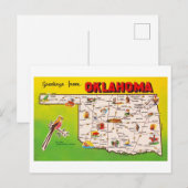Groeten uit Oklahoma kaart (Voorkant / Achterkant)