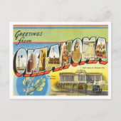 Groeten uit Oklahoma Vintage Travel Briefkaart (Voorkant)