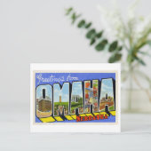  groeten uit Omaha, Nebraska Briefkaart (Staand voorkant)