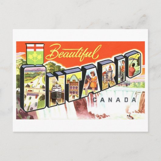 groeten uit Ontario, Canada, Briefkaart (Voorkant)