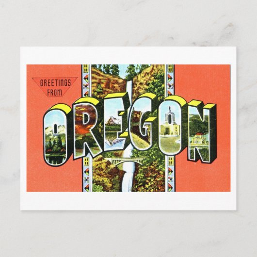 groeten uit Oregon Briefkaart (Voorkant)