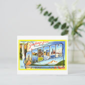 groeten uit Oregon Briefkaart (Staand voorkant)