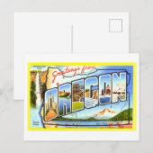 groeten uit Oregon Briefkaart (Voorkant / Achterkant)
