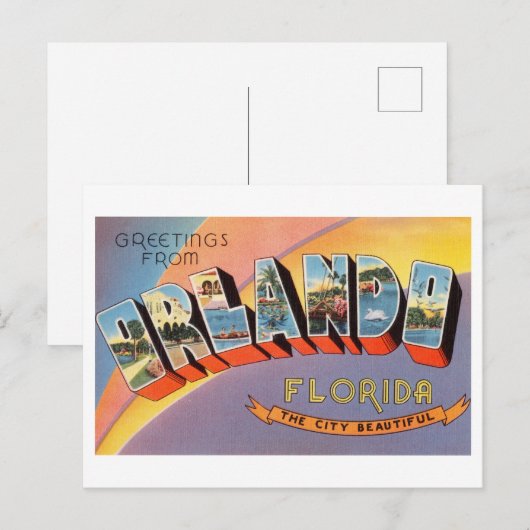  groeten uit Orlando, Florida Briefkaart (Voorkant / Achterkant)