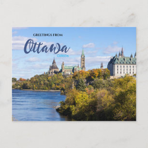 Groeten uit Ottawa Canada Schilderachtig Briefkaar Briefkaart