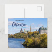 Groeten uit Ottawa Canada Schilderachtig Briefkaar Briefkaart (Voorkant / Achterkant)