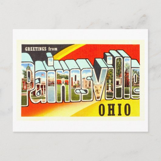  groeten uit Painesville, Ohio, Briefkaart (Voorkant)
