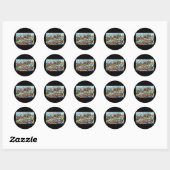 Groeten uit Painted Desert Arizona Ronde Sticker (Vel)