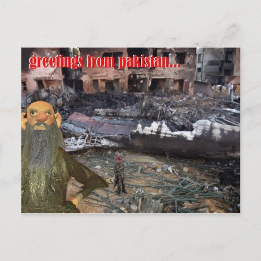 groeten uit pakistan briefkaart (Voorkant)