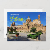Groeten uit Palermo Briefkaart Italië (Voorkant / Achterkant)