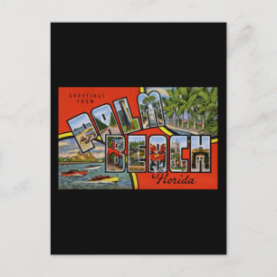 Groeten uit Palm Beach Florida Briefkaart