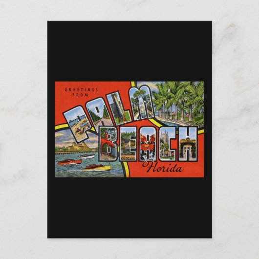 Groeten uit Palm Beach Florida Briefkaart (Voorkant)