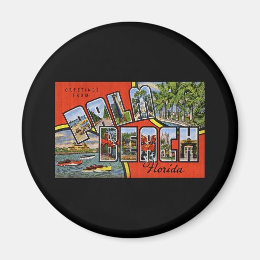 Groeten uit Palm Beach Florida Magneet (Voorkant)