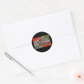Groeten uit Palm Beach Florida Ronde Sticker (Envelop)