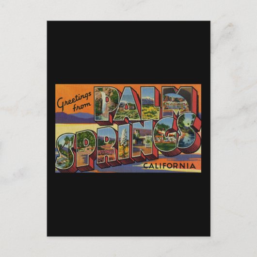 Groeten uit Palm Springs California Briefkaart (Voorkant)