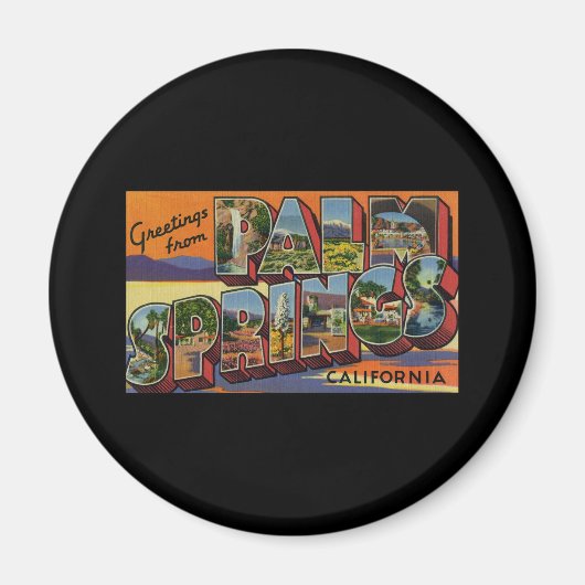 Groeten uit Palm Springs California Magneet (Voorkant)