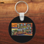 Groeten uit Palm Springs California Sleutelhanger (Voorkant)