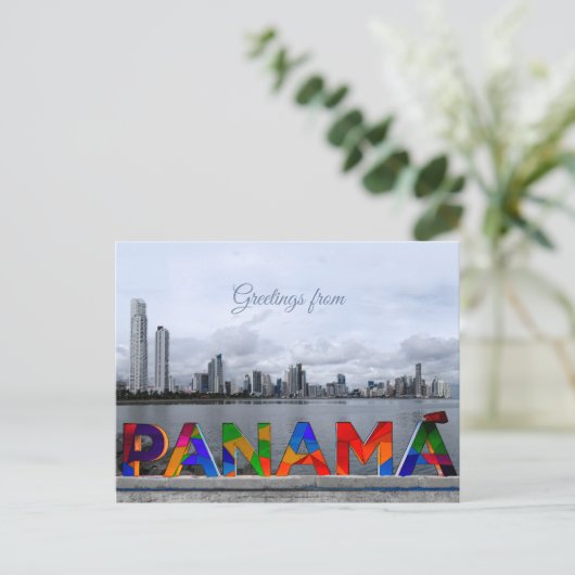 Groeten uit Panama Briefkaart (Staand voorkant)