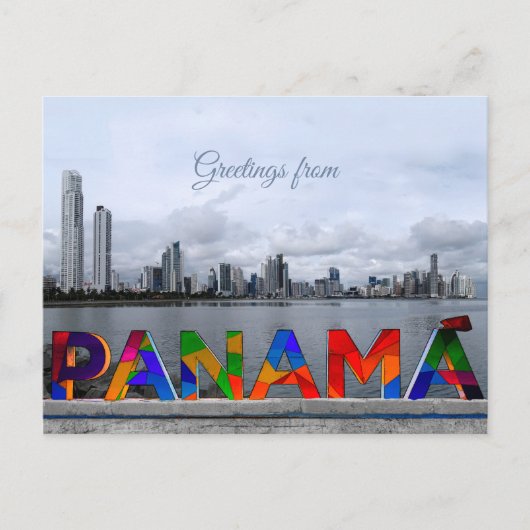 Groeten uit Panama Briefkaart (Voorkant)