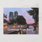 Groeten uit Parijs. Briefkaart (Voorkant)