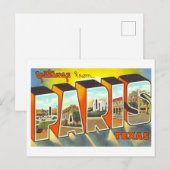  groeten uit Parijs, Texas, Briefkaart (Voorkant / Achterkant)