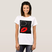 Groeten uit Paris Red Lipstick Kiss Love T-shirt (Voorkant volledig)