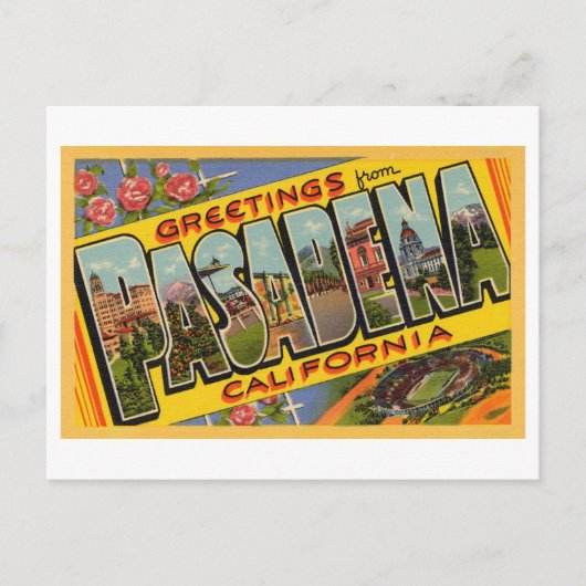 groeten uit Pasadena, Californië Briefkaart (Voorkant)