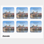 Groeten uit Passau, Duitsland Vierkante Sticker (Vel)