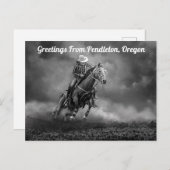 Groeten uit Pendleton, Oregon Rodeo Briefkaart (Voorkant / Achterkant)