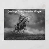Groeten uit Pendleton, Oregon Rodeo Briefkaart (Voorkant)