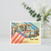 Groeten uit Penn Yan, New York, Finger Lakes Briefkaart (Staand voorkant)