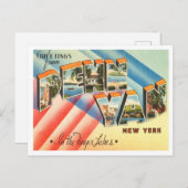 Groeten uit Penn Yan, New York, Finger Lakes Briefkaart (Voorkant / Achterkant)