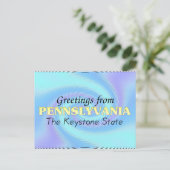 Groeten uit Pennslyvania Briefkaart (Staand voorkant)