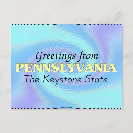 Groeten uit Pennslyvania Briefkaart (Voorkant)