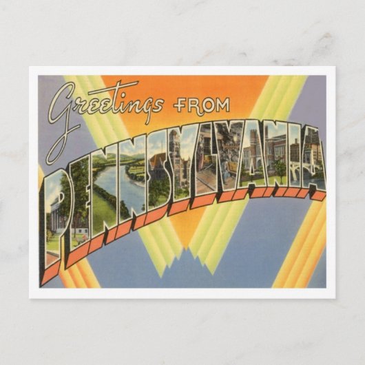 Groeten uit Pennsylvania Briefkaart (Voorkant)