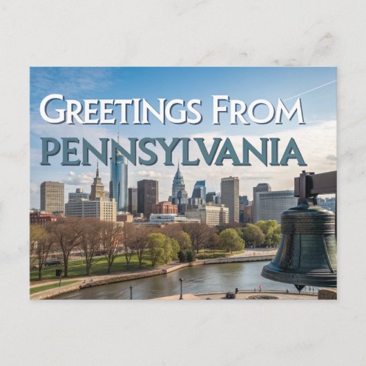 Groeten uit Pennsylvania Briefkaart (Voorkant)