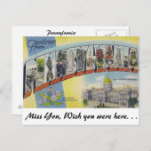 Groeten uit Pennsylvania Briefkaart (Voorkant / Achterkant)