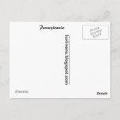 Groeten uit Pennsylvania Briefkaart (Achterkant)