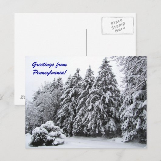 Groeten uit Pennsylvania! Briefkaart (Voorkant / Achterkant)