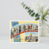 Groeten uit Pennsylvania Vintage Travel Briefkaart (Staand voorkant)