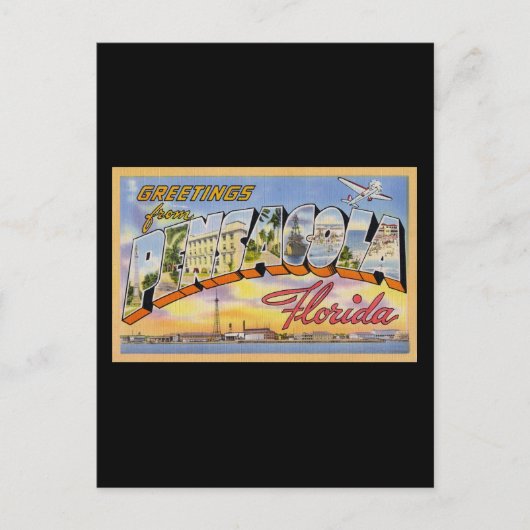 Groeten uit Pensacola Florida Briefkaart (Voorkant)