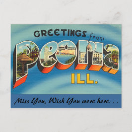 Groeten uit Peoria Briefkaart